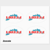 Ligurien Ovaler Aufkleber (Blatt)