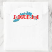 Ligurien Ovaler Aufkleber (Tasche)