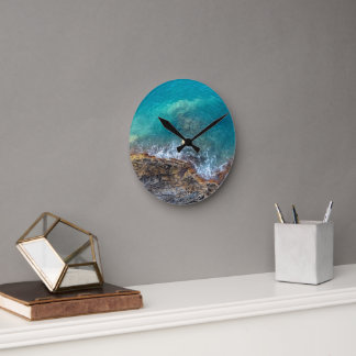 Ligurische Wellen Runde Wanduhr