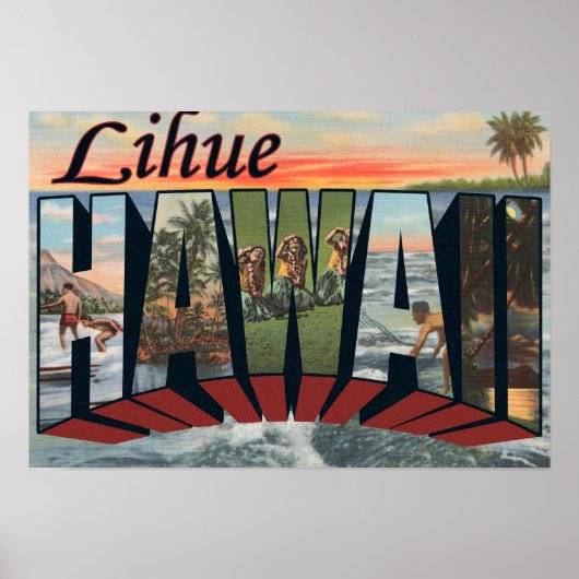 Lihue, HawaiiLarge Letter ScenesLihue, HI Poster (Vorne)