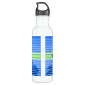 Lihue Hibiskus Stripe Hawaiian Trinkflasche (Rückseite)