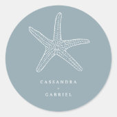 Lihue Wedding Classic Round Sticker (Vorderseite)