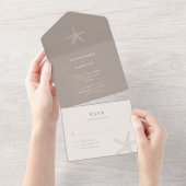 Lihue Wedding Einladung (Abreißen)