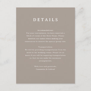 Lihue Wedding Enclosure Card Begleitkarte