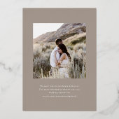 Lihue Wedding Gold Starfish Folieneinladung (Rückseite)