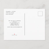 Lihue Wedding Save the Date Ankündigungspostkarte (Rückseite)