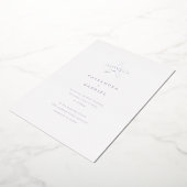 Lihue Wedding Silver Starfish Foil Einladung (Gedreht)