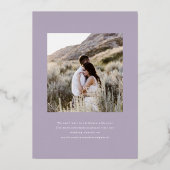 Lihue Wedding Silver Starfish Foil Einladung (Rückseite)