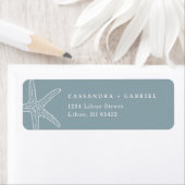 Lihue Wedding Starfish Return Label (Insitu)