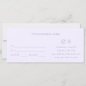 LiIac Lavender ein Geschenk für Ihr Schönheitszeug (Rückseite)