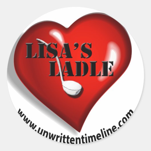 Liisa-Ladle-Aufkleber Runder Aufkleber (Vorderseite)