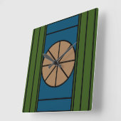 Lijnen Quadratische Wanduhr (Winkel)