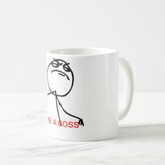 LIKE A BOSS Tasse (VorderseiteRechts)