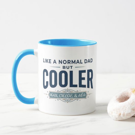 Like a Normal Dad Tasse | Personalisierte Namen (Mit Donut)