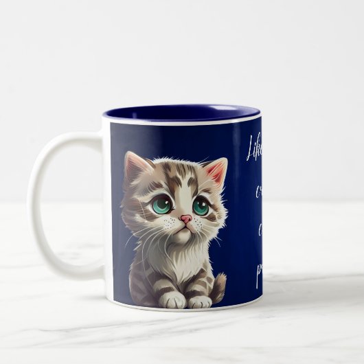 like all pure creatures cats are practical zweifarbige tasse (Links)