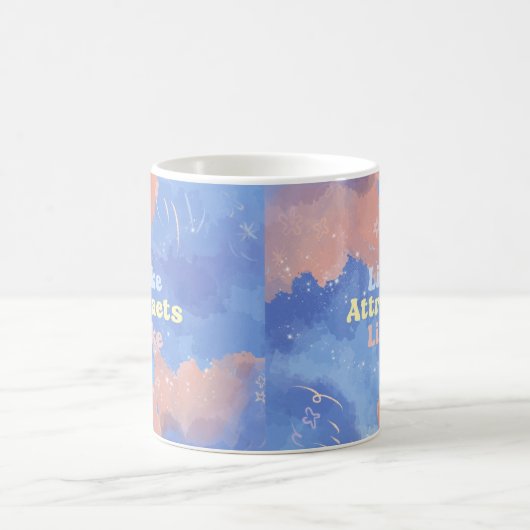 Like attracts Like, Motivational, Positive Quote Kaffeetasse (Mittel)