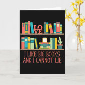Like Big Books And I Cannot Lie Funny Bookworm Hum Karte (Gelbe Blume)