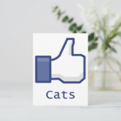 Like Cats Postkarte (Stehend Vorderseite)