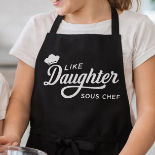 Like Daughter Sous Chef Schriftgestaltung Schürze