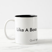 Like der Boss Zweifarbige Tasse (Links)
