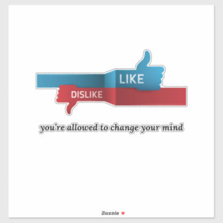 “Like? Dislike? Relax: Opinions Expire Daily” fun Aufkleber