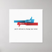“Like? Dislike? Relax: Opinions Expire Daily” fun Leinwanddruck (Vorderseite)