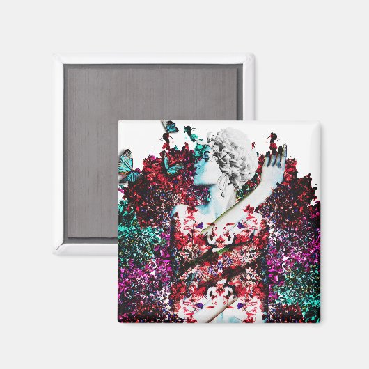 Like Flowering Flowers Magnet (Vorderseite/Rückseite)