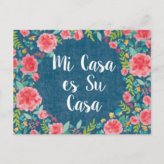 Like Frida VIII Mi Casa es | Su Casa Postkarte (Vorderseite)