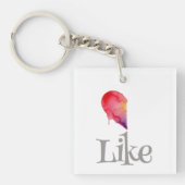 Like - half heart schlüsselanhänger (Vorderseite)
