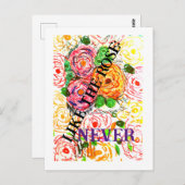 Like the Rose Never Postkarte (Vorne/Hinten)