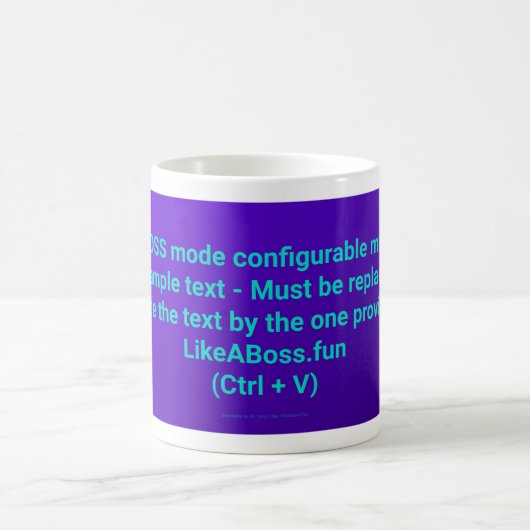 LikeABoss.fun Offizieller Becher - BOSS MODE Editi Kaffeetasse (Mittel)