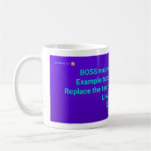 LikeABoss.fun Offizieller Becher - BOSS MODE Editi Kaffeetasse (Links)