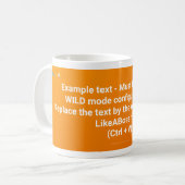 LikeABoss.fun Offizieller Becher - WILD MODE Editi Kaffeetasse (Vorderseite Links)