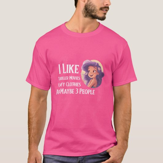 Likehriller Filme Comickleidung vielleicht 3 Perso T-Shirt (Vorderseite)