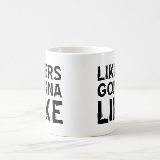 Likes mögen lustige Schläge oder Reisearmut Kaffeetasse (Mittel)