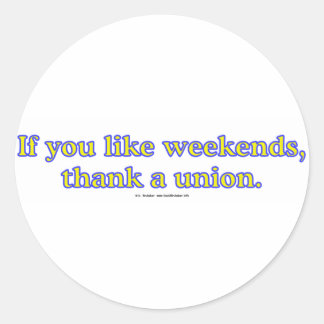 LikeWeekends Runder Aufkleber