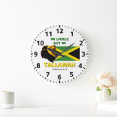 LIKKLE BUT TALLAWAH Jamaican Große Wanduhr (Zuhause)