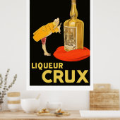 Liköre Crux 1923 (Vintage Anzeigen wiederherstelle Poster (Küche)