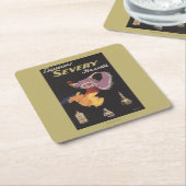 Liköre Severy Hasselt förderndes Plakat Rechteckiger Pappuntersetzer (angewinkelt)