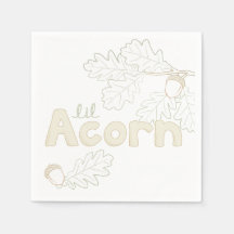 Lil Acorn Sketch Baby Dusche