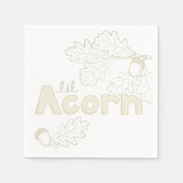 Lil Acorn Sketch Baby Dusche Serviette