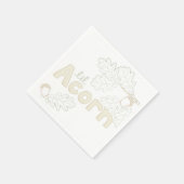 Lil Acorn Sketch Baby Dusche Serviette (Ecke)