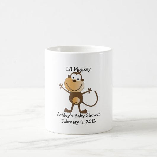 Li'l Affe-Baby-Duschen-Bevorzugungs-Tasse Kaffeetasse (Mittel)
