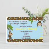 Lil Affe Einladung (Stehend Vorderseite)