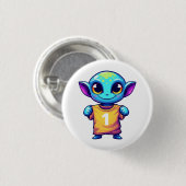Lil' Alien Button (Vorne & Hinten)