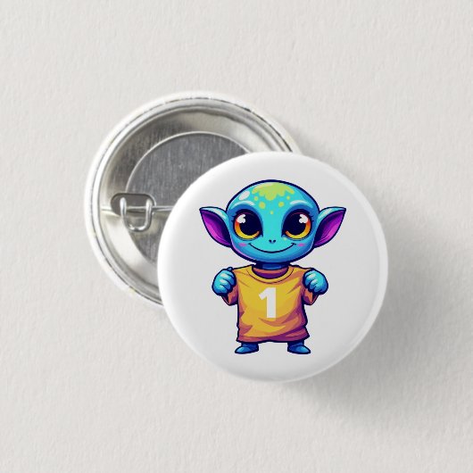 Lil' Alien Button (Vorne & Hinten)