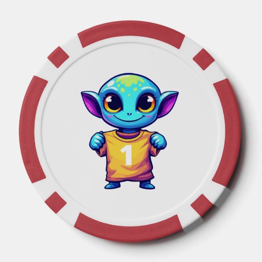 Lil' Alien Pokerchips (Rückseite)