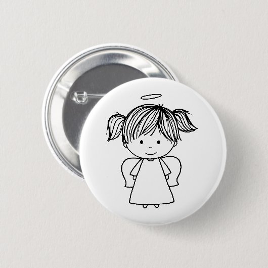 Lil Angel Button (Vorne & Hinten)