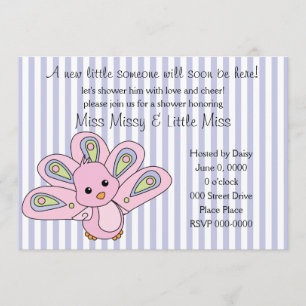 Lil' Baby Peacock Einladung