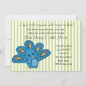 Lil' Baby Peacock Einladung (Vorderseite)